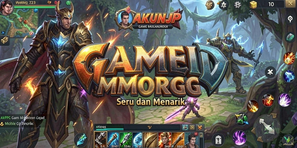 Tampilan gameplay seru dan interaktif di AKUNJP.