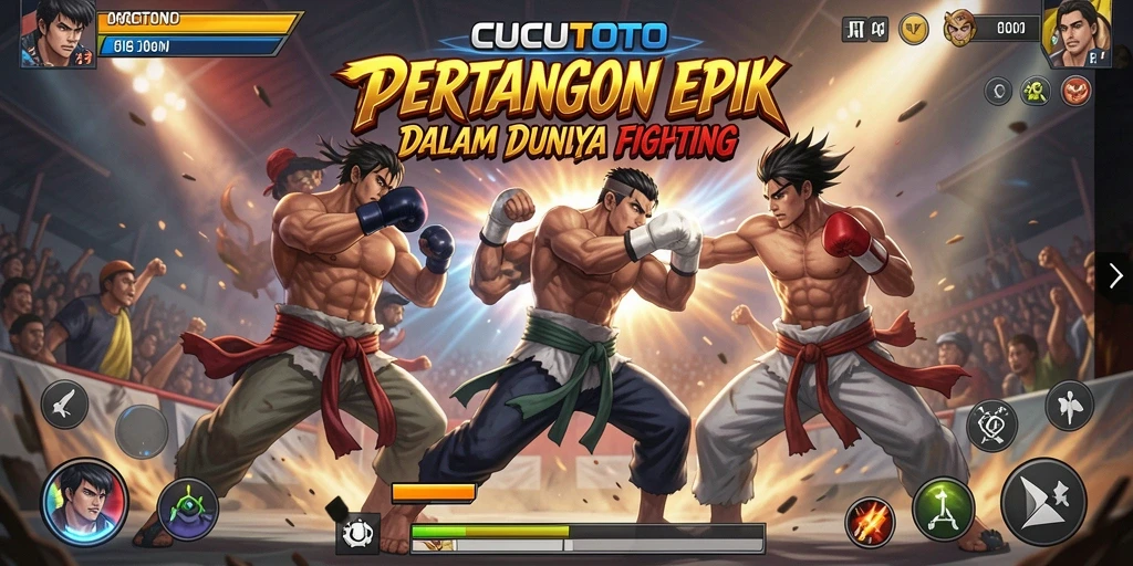 Screenshot CUCUTOTO menampilkan aksi pertarungan yang mendebarkan.