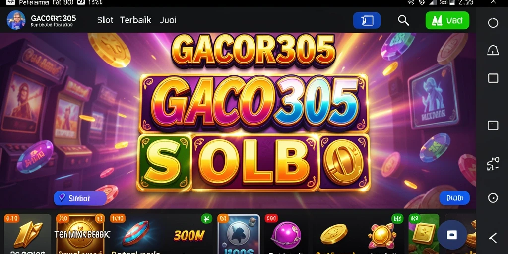 Tampilan permainan slot GACOR305 yang menarik dan penuh warna.
