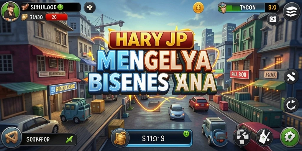 Tampilan permainan HARAPJP dengan elemen Tycoon yang menarik.