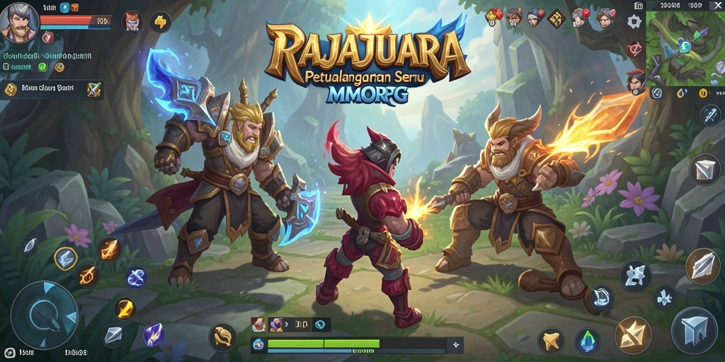 Screenshot dari gameplay RAJAJUARA yang epik.