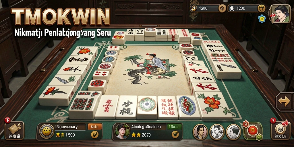 Screenshot gameplay TMOKWIN yang menampilkan aksi seru Mahjong.