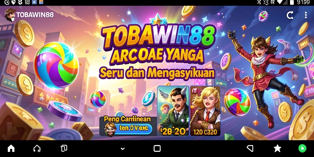 Tampilan gameplay TOBAWIN88 yang seru dan penuh aksi.