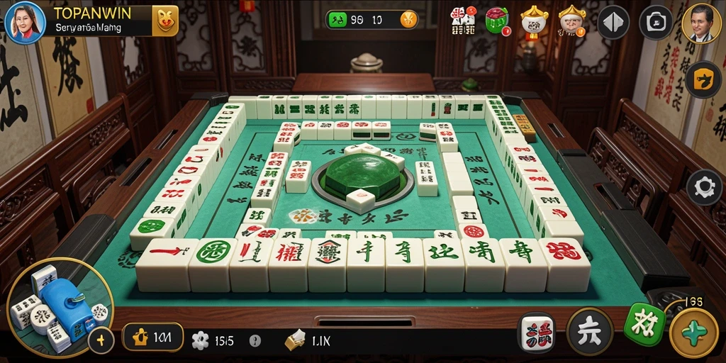 Screenshot gameplay menunjukkan aksi seru dalam permainan Mahjong.