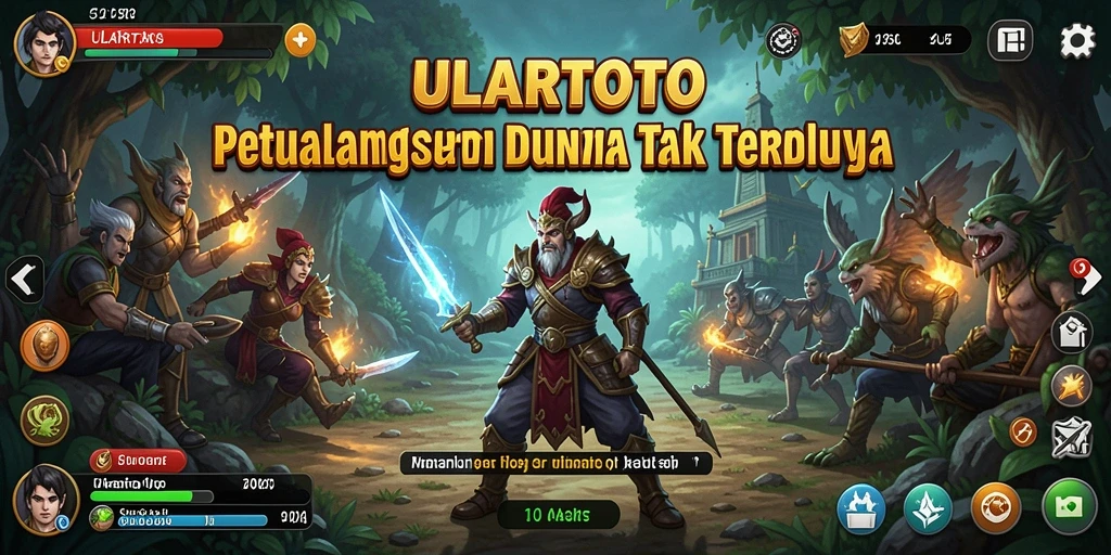 Tangkapan layar ULARTOTO yang menunjukkan aksi petualangan seru di dunia game.
